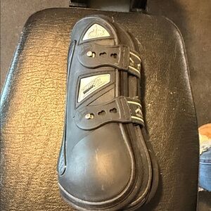 Black Equine Sports jumping  Boot with Double Straps